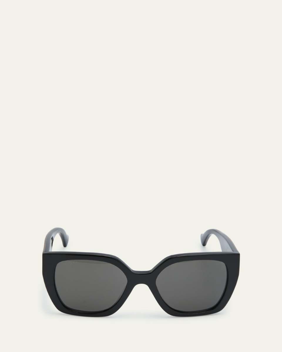 Color-Block GG Injection Plastic Cat-Eye Sunglasses